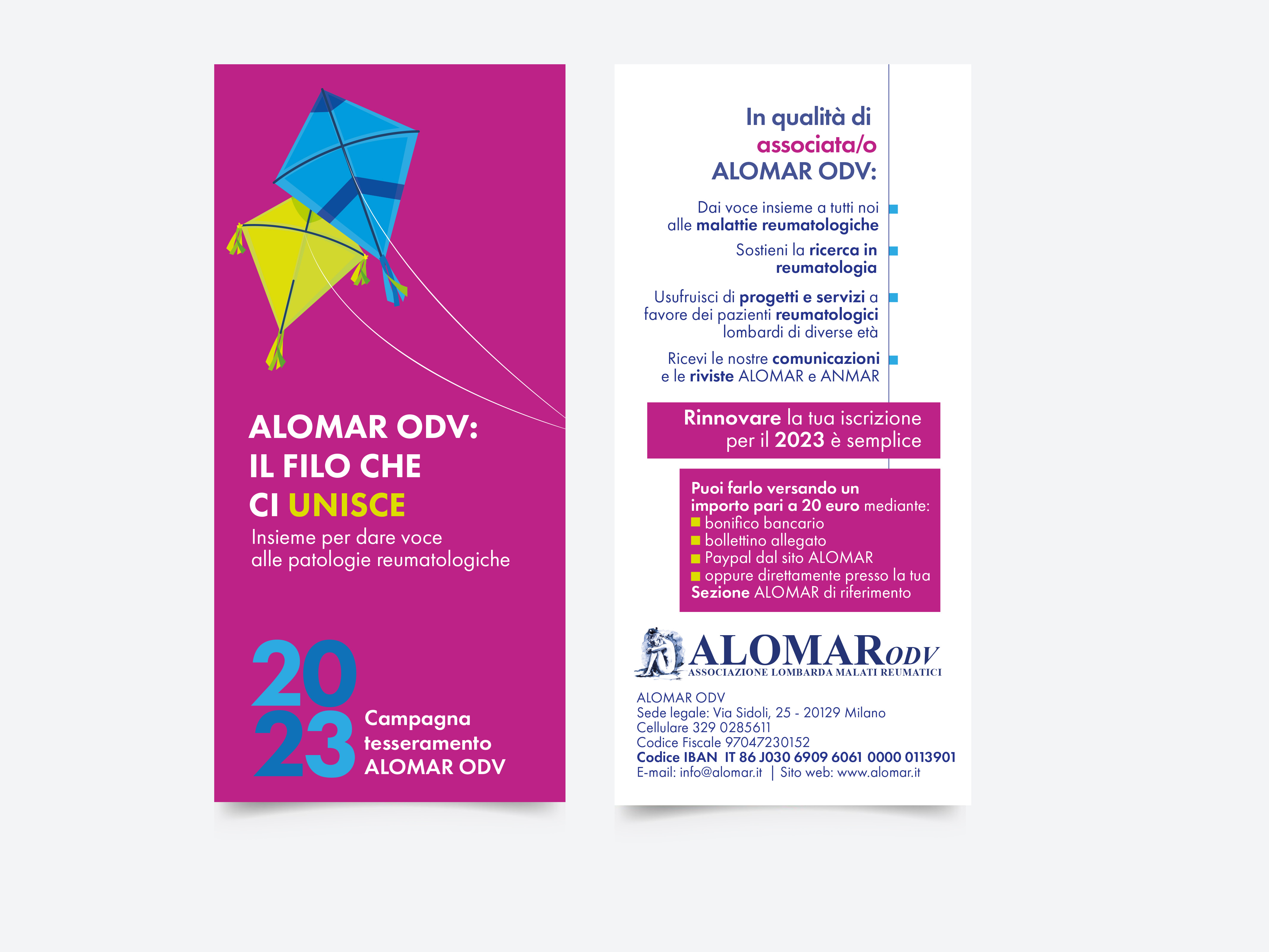 flyer alomar campagna tesseramento 2023